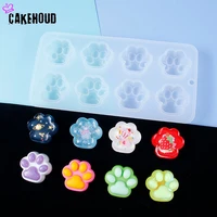 diy silicone biscuit cake baking tool mold household environmental sanitation cats claw cake mold candy mold straw topper mold
