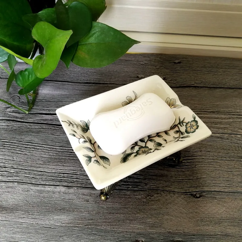 Мыльницы керамический чехол для душа держатель Контейнер Коробка хранения