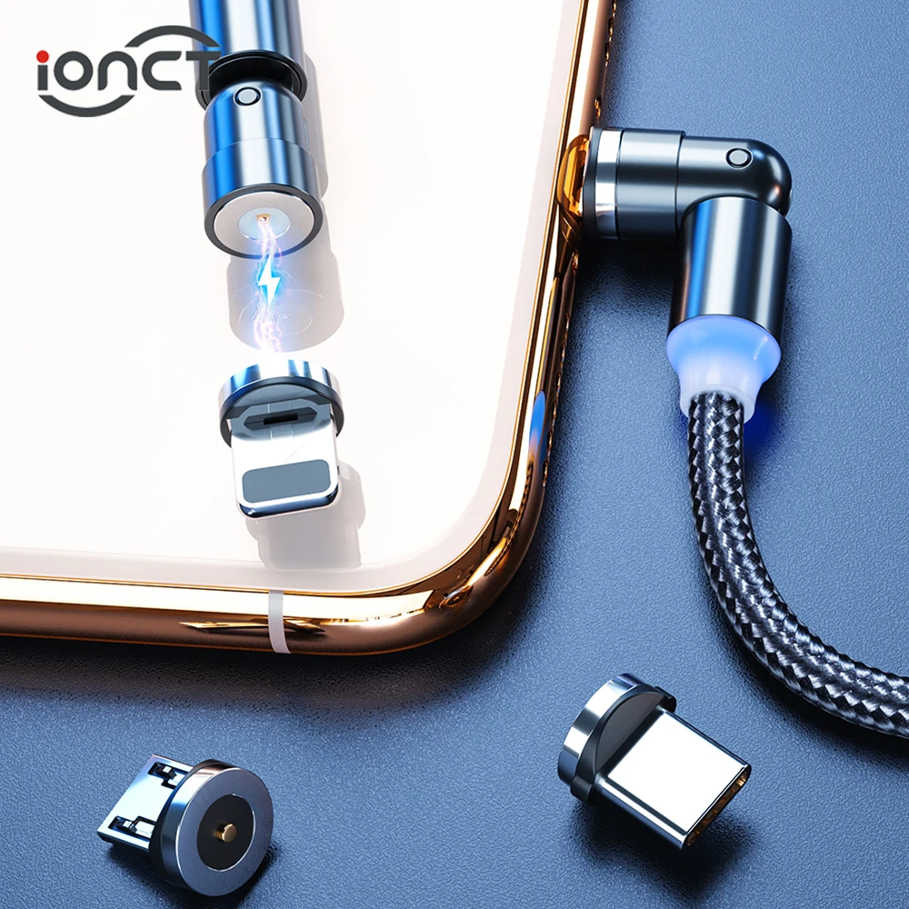 

iONCT Magnetic Micro USB Cable for iPhone Samsung Android usb c cable Charging mobile phone Magnet charger USB Type C Cable