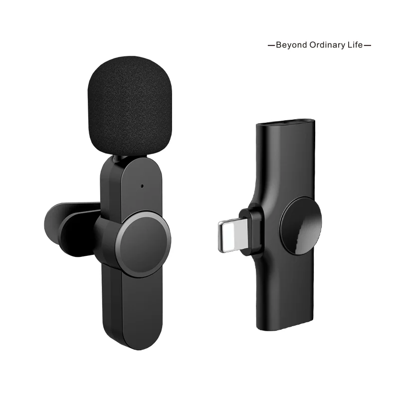 

Lavalier Microphone Portable Audio Video Recording Mini Mic For iPhone Android live broadcast Gaming DJ Wireless Microphone