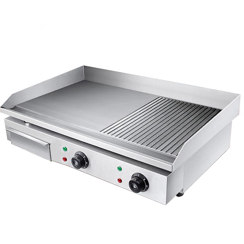 

Электрическая жаровня 220 В, коммерческая высокомощная железная тарелка для кальмара, ручное оборудование для контроля температуры торта, ж...