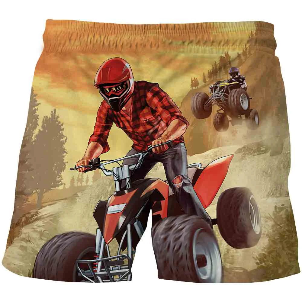 

2021 New Fashion hot GTA 5 game 3D Beach Shorts Men's Quick-drying Swimwear Comfortable Sports Shorts Street Funny Funny Print