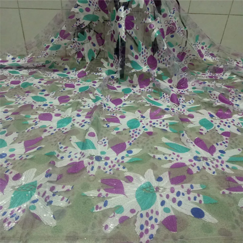 

Африканская кружевная ткань 2020 вышитая кружевная нигерийская кружевная ткань высокого качества французский Тюль кружевная ткань с блестками kc19-56