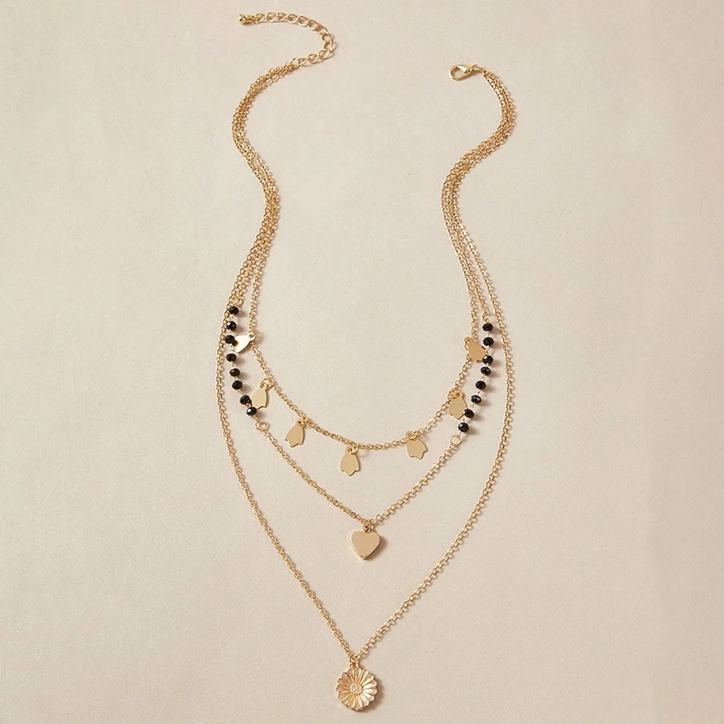 Модный docona Черный семян из бисера колье с подвеской в виде креста для женщин