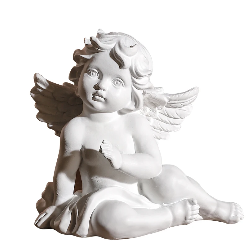 

Cute Angel Girl Resin Crafts Statue Home Decor Ornaments Model Desktop Wine Cabinet Decorations