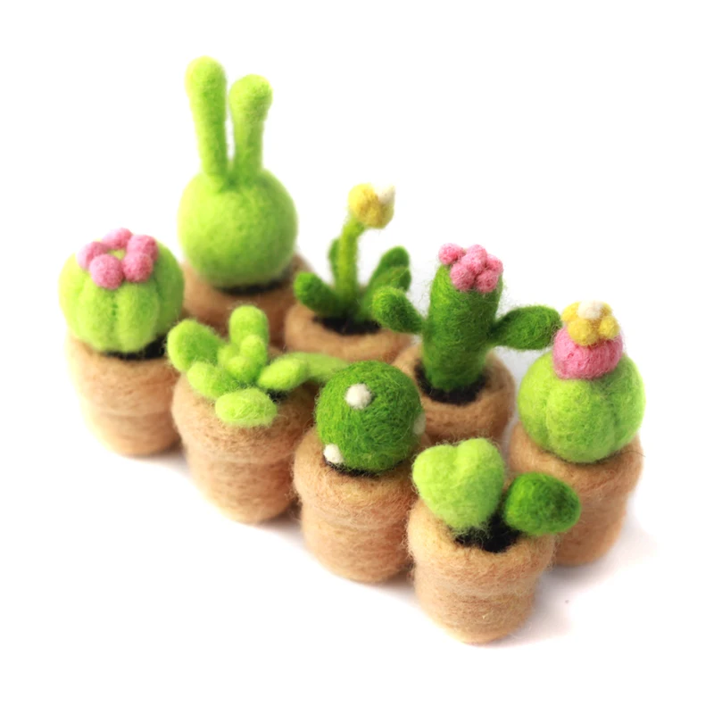 Иглы для валяния комплект мини кактус начинающих вязальные иглы Инструкция DIY