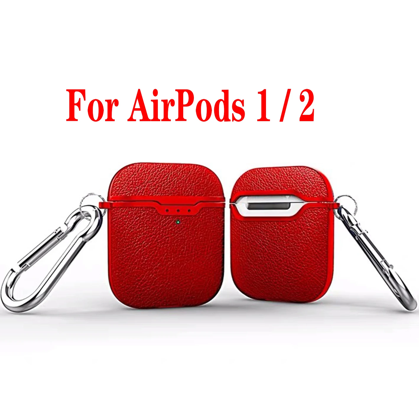 Для AirPods Pro 3 чехол Роскошная кожа личи/углеродное волокно силиконовый защитный чехол для Airpods 2 AirPods 3 Bluetooth чехол для наушников - Цвет: P for AirPods 1 2