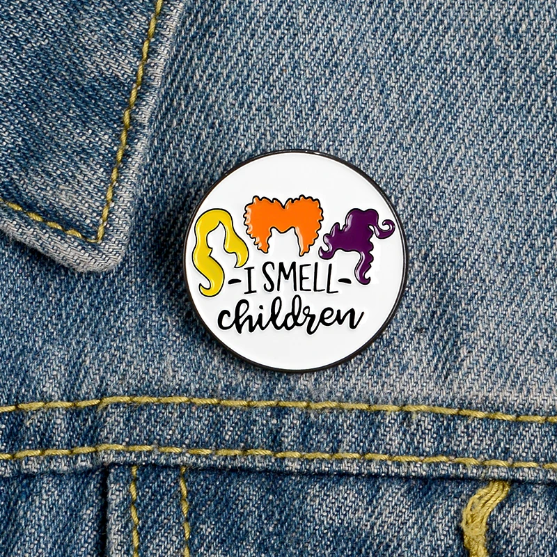 

Round Shape Pins Children Hairstyle Lapel Enamel Pins Fashion Unique Brooches Badges Clothes Bag Pins Jewelry Gifts For Friends