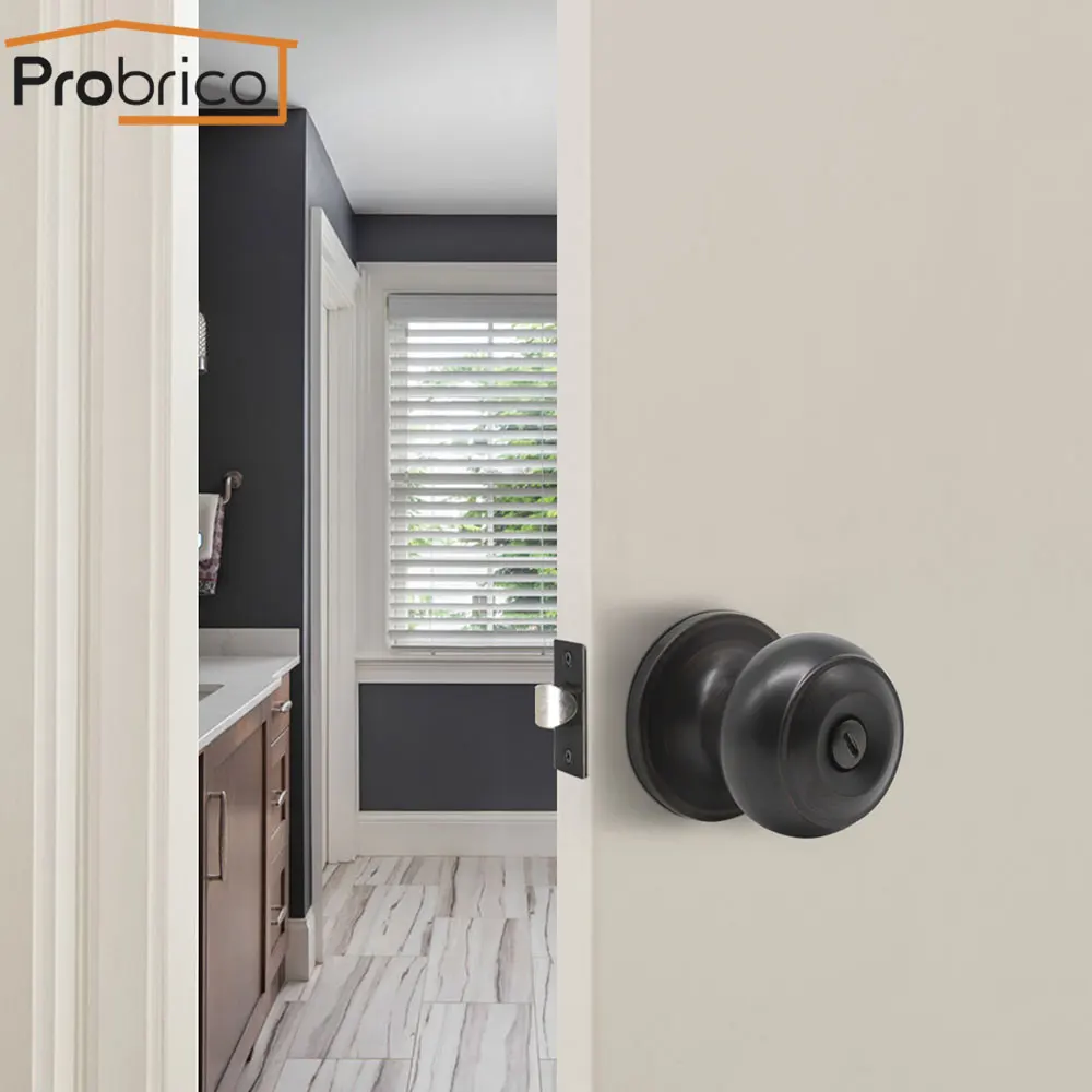 Probrico замок конфиденциальности для межкомнатных дверей передние и задние круглые