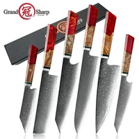 professional kitchen knives vg10 japanese damascus steel chef knife meat slicing vegetable cutter butcher knife tools grandsharp