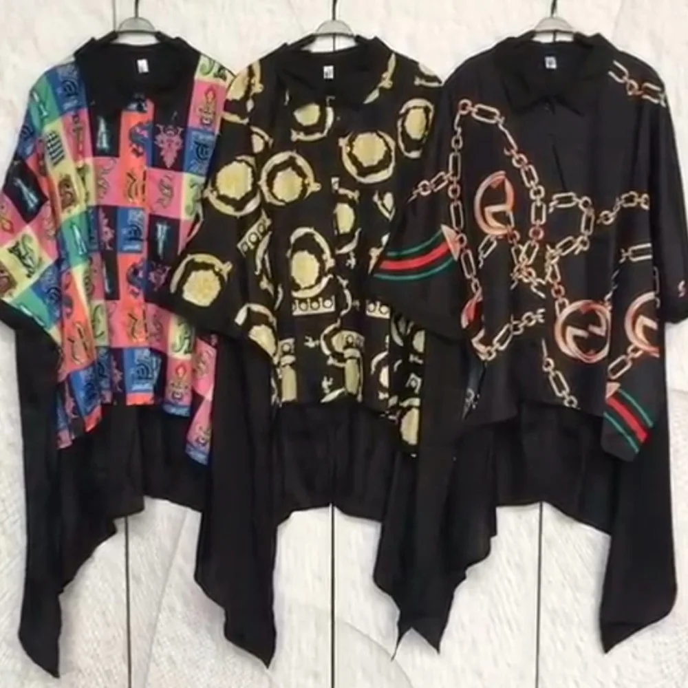 Африканская Базен одежда новая весенняя летняя рубашка Женская Золотая цепь