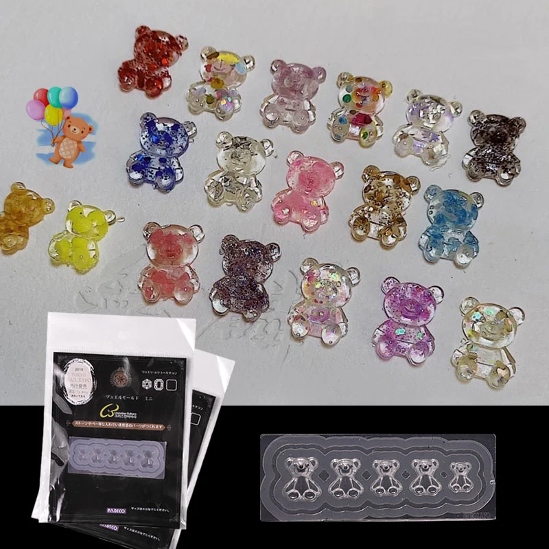 

Silicone Nail Stamping Plate 3D Bear Butterfly Mould Nail Art Stamping Carved Template Nail Stencils DIY Nail Art Manicure Tools