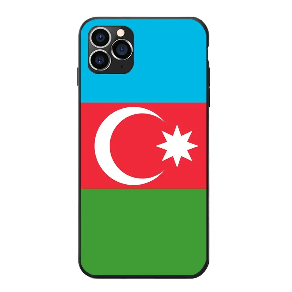 Мягкие ТПУ чехлы для телефонов iPhone 5 6 7 8 S XR X Plus 11 12 Mini Pro Max SE 2020 герб Азербайджана |