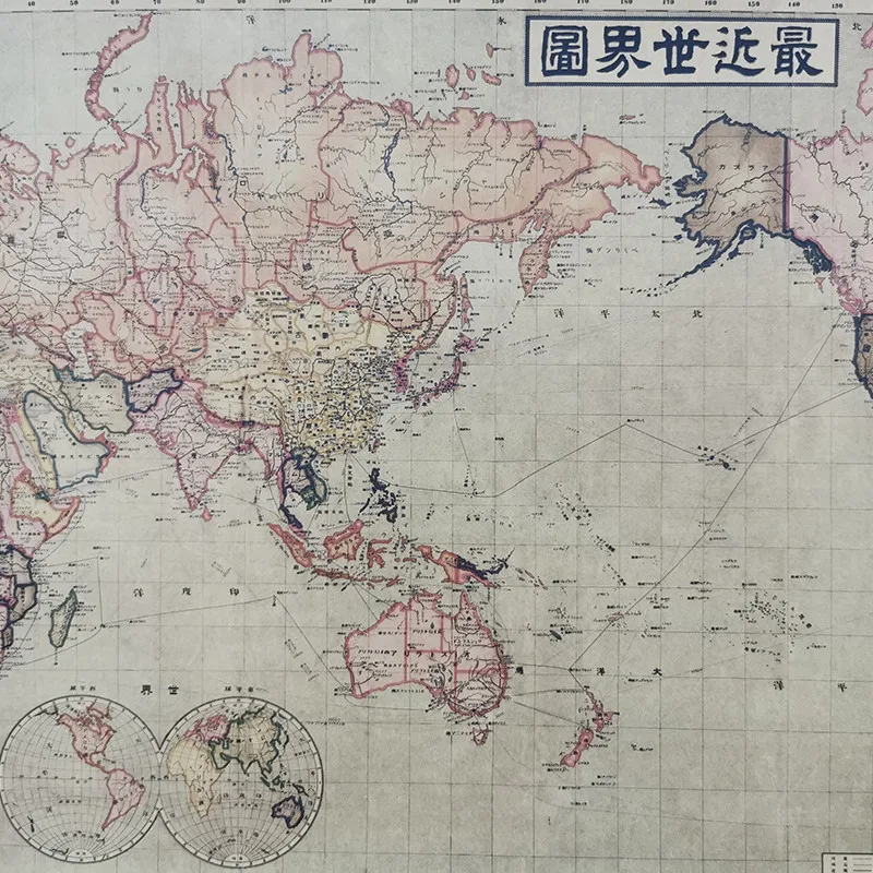 1 шт. декоративный постер с картой и ретро узором студенческий подарок