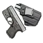 Kydex кобура из углеродного волокна IWB для Glock G 26 27 28 33 43 43x48 с фонариком Streamlight TLR 6, Лазерная лампа с внутренним поясом