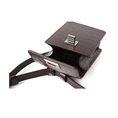 

New pu Leather Women Shoulder Bags Cross Body Bag Fashion Mini Ladies Handbags Solid Handbag pockets Belt decoration pockets