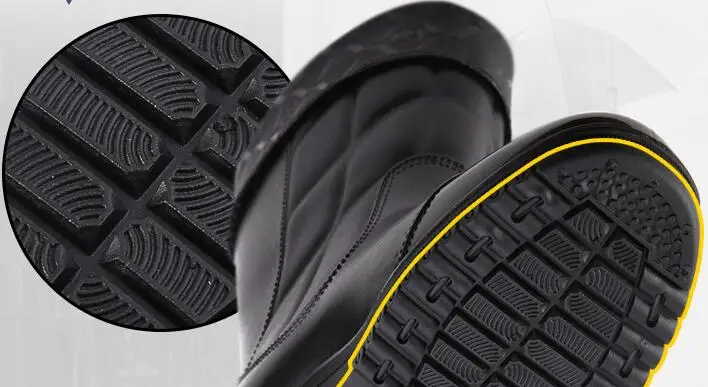 Сапоги Aleafalling мужские водонепроницаемые Классическая Кожаная обувь до середины