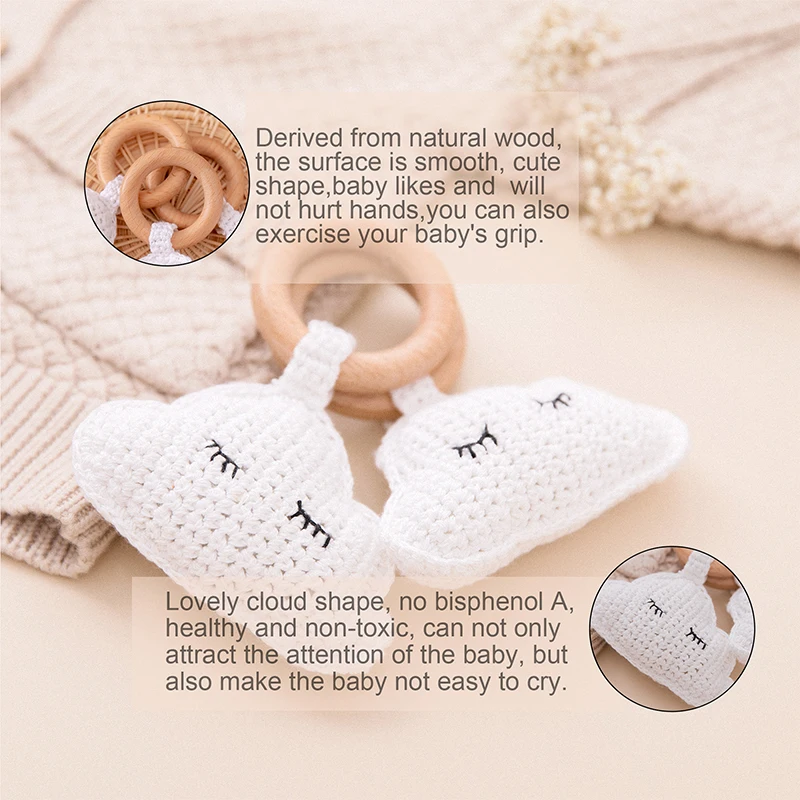 1 шт Детские деревянный Прорезыватель для зубов тренажерный зал игровой крючком