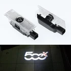 2 шт., автомобисветильник светодиодные эмблемы для дверей FIAT 500X 500L Grande Punto