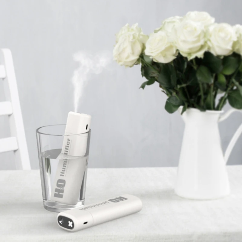 

USB Portable Air Humidifier Diamond Bottle Aroma Diffuser Mist Maker for Home Office Humidification Detachable