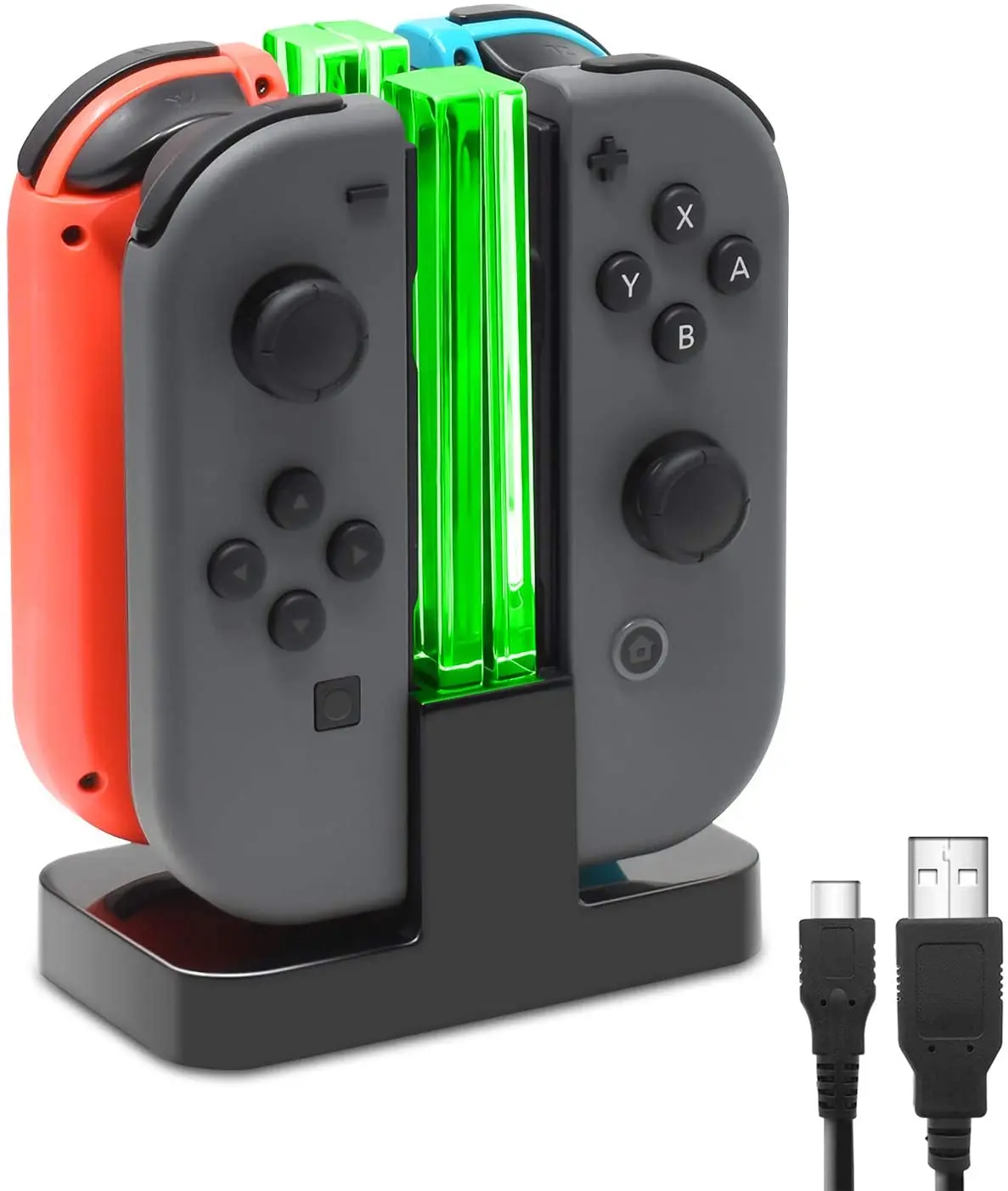 

FastSnail Charging Dock Compatible with Nintendo Switch for Joy Con & OLED Model Controller with Lamppost LED Indication