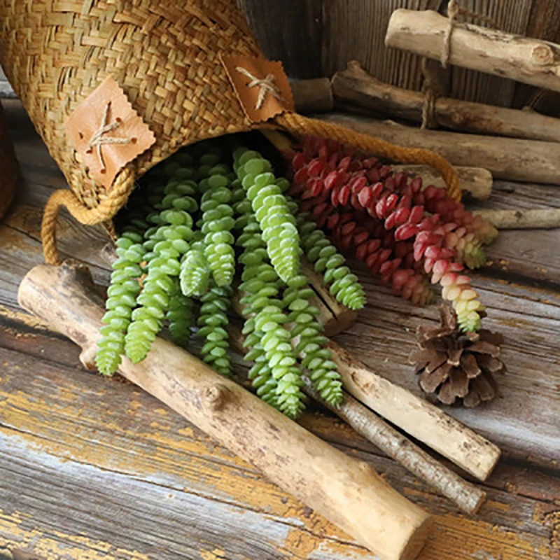 Искусственные растения с 6 головками яркие для сада бонсай рабочего стола