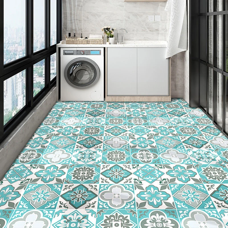 

Kitchen Renovation Floor Non-Slip Stickers Waterproof And Wear-Resistant Self-Adhesive Living Room Balcony Tile Stickers Floor t