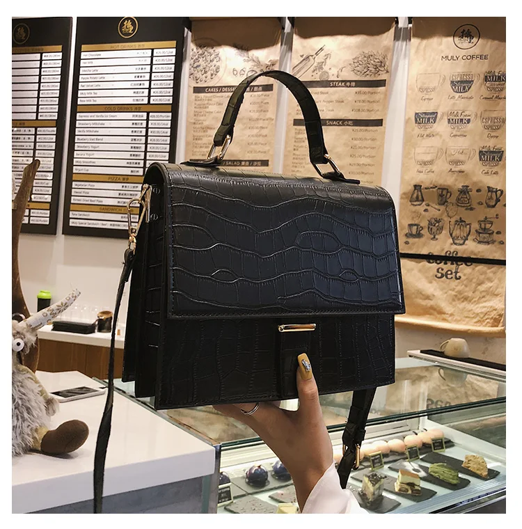 Новая женская сумка на плечо из искусственной кожи Croco, сумка-мессенджер портфель, женская сумка-конверт, сумка через плечо