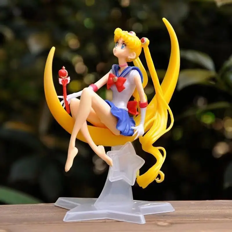 

Anime Moon Girl Tsukino Usagi PVC Action FiguresFigure Toy Doll Cake Decoration Collection Model Girls Gift Toy For Children