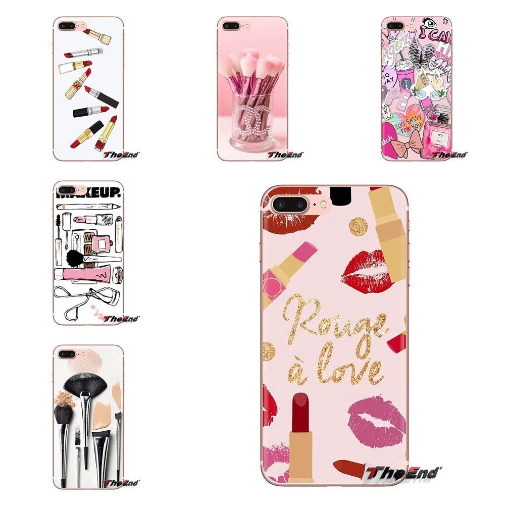 Инструменты набор для макияжа красивой девушки помада Huawei G7 G8 P7 P8 P9 P10 P20 P30 Lite Mini Pro