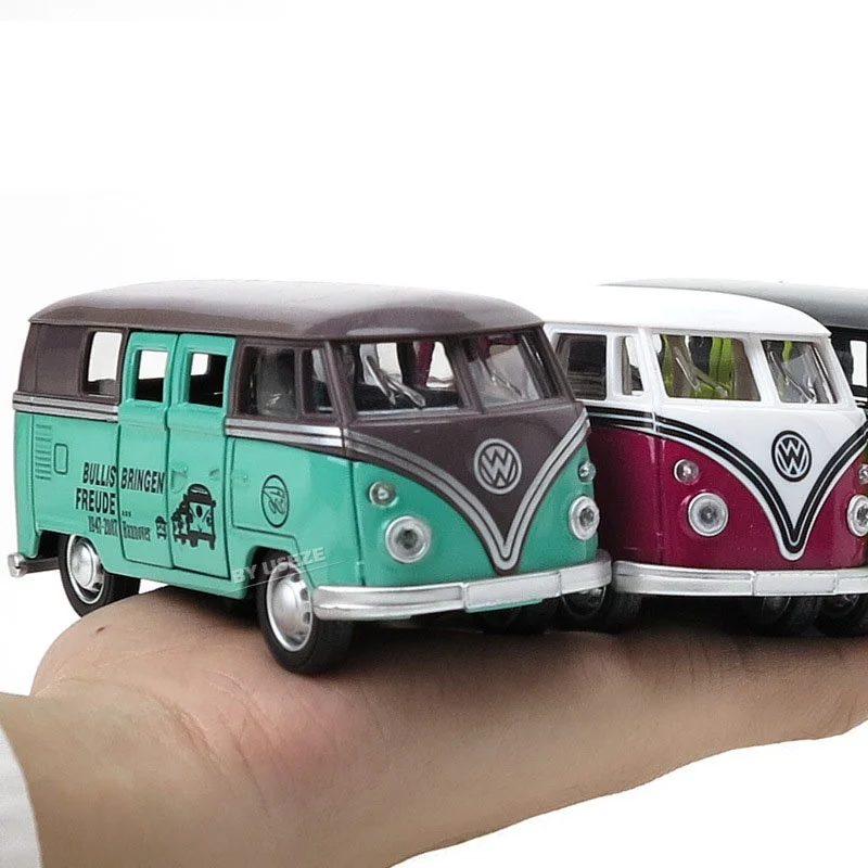 1:36 Ретро VW Bus литая легированная модель коллекция автомобилей подарок для
