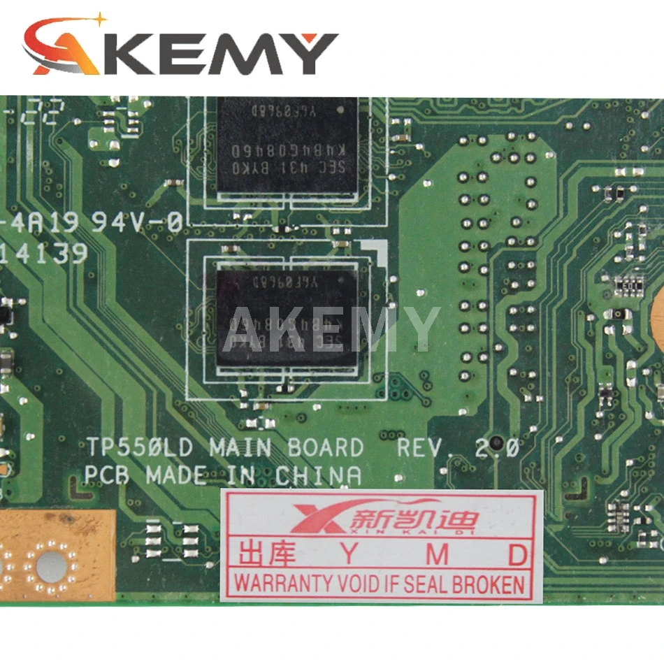 

Akmey TP550LJ Motherboard W/ 4G RAM I7-5500U GT920M/2G For Asus TP550 TP550L TP550LD TP550LJ Laptop Mainboard LVDS