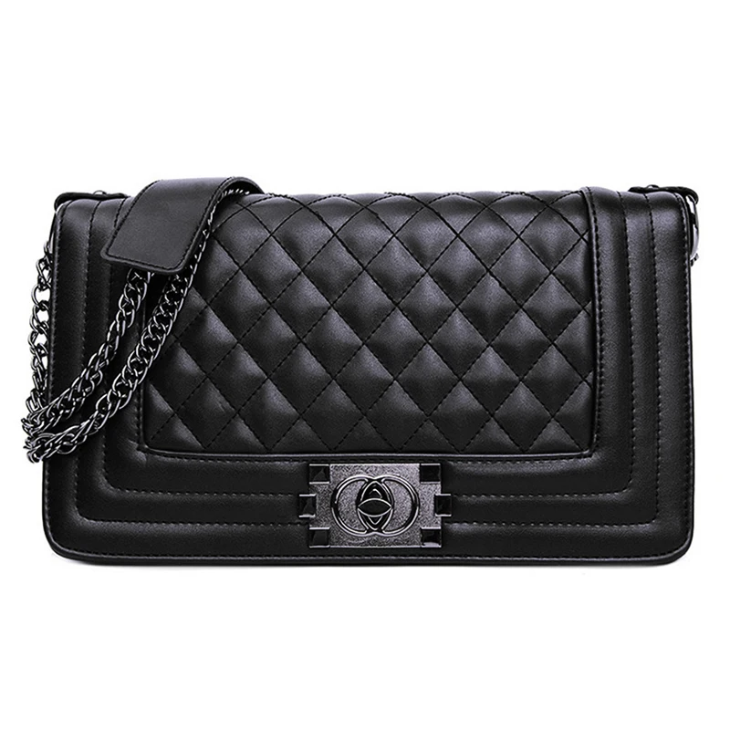 Роскошные сумки на цепочке с ромбовидной решеткой женские сумки-мессенджеры