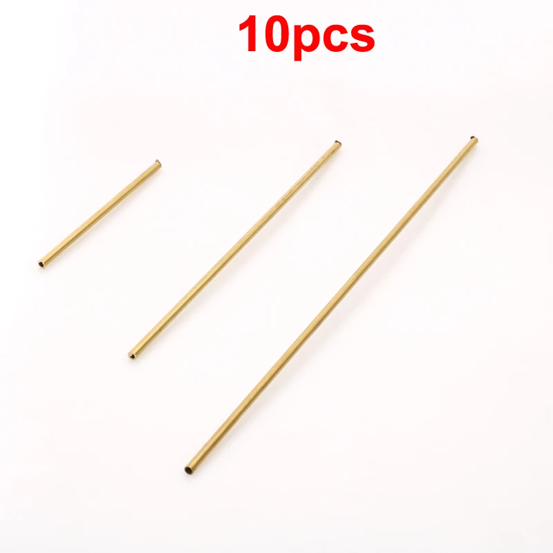 10pcs Brass Round Tubing Pipe Seamless Raw Copper Axle Inner Dia 3mm Connector Modify Tube Wall Cutting Tools for RC Model Boat
