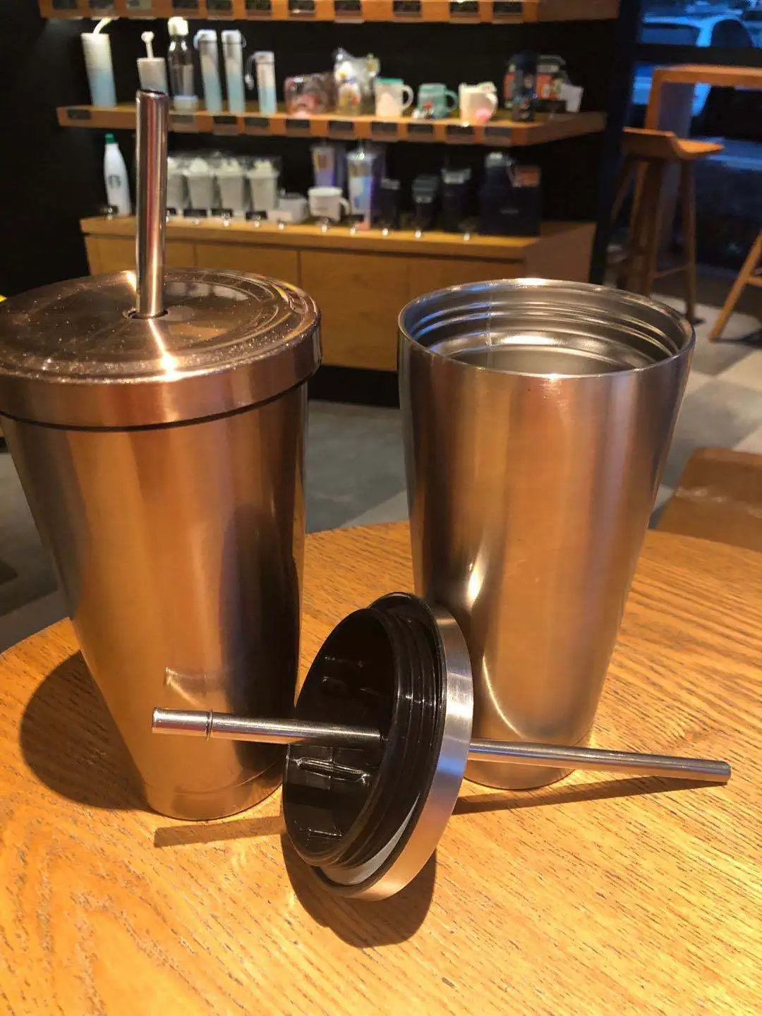 

500ml Creative fashion 304 stainless steel vacuum flask travel coffee cup