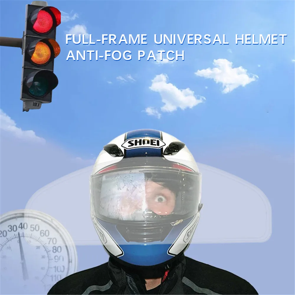 Анти туман Водонепроницаемый вставка мотоциклетный шлем наклейка на