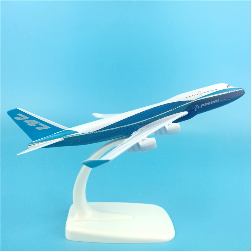 Модель самолета авиакомпании Боинг 747 16 см модель из сплава 1:400 B747 декоративная