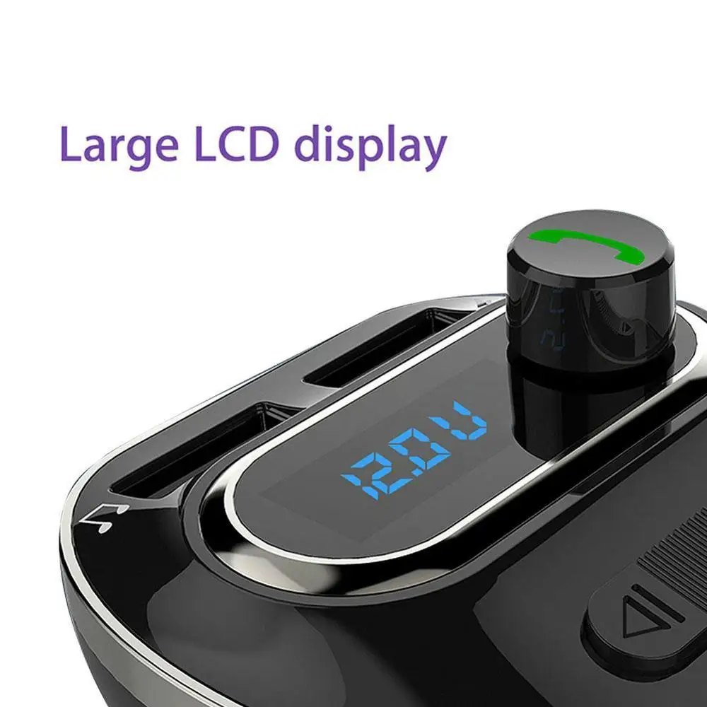 Автомобильный AUX приемник FM адаптер в комплекте беспроводной свободные руки