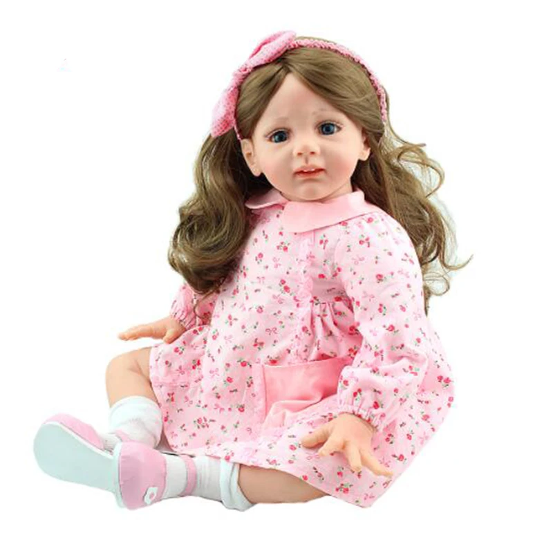 

Кукла реборн NPKDOLL, Реалистичная кукла-младенец для девочек, 24 дюйма, с длинными волосами