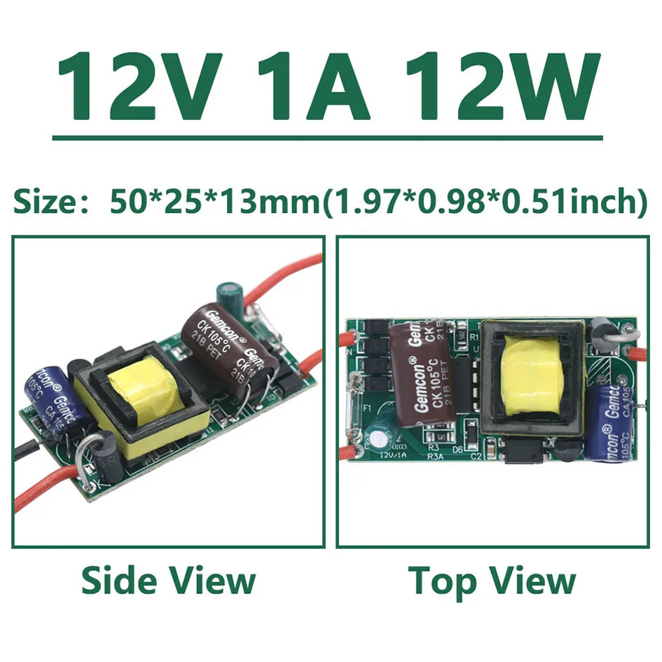 DC12V/24V 6W 12W 24W 36W 60W 84W 100W 120W Led-treiber 220V 230V Lichter Für LED Netzteil 12V Licht Transformatoren Für CPU FAN – Detail 2