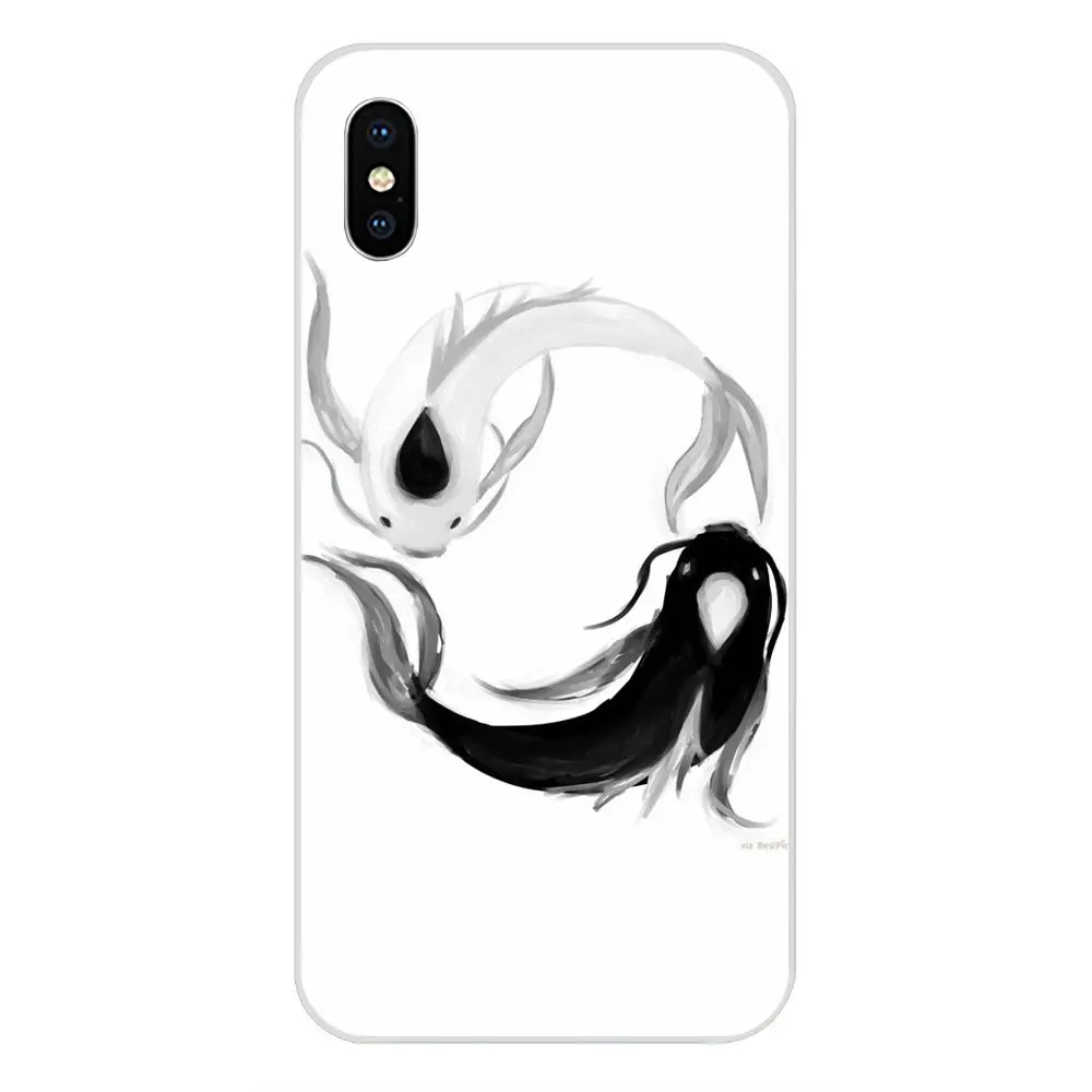 Мягкий чехол для Apple iPhone 4 5 5C 6 6S 7 8 Plus X XS Max XR граффити Yin Yang | Мобильные телефоны и