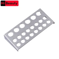 stainless steel rectangle cover tattoo ink pigment cups caps stand holder storage container standing rack tattoo accessories
