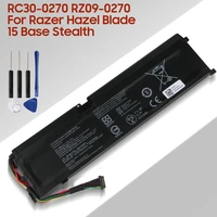 original replacement laptop battery rc30 0270 rz09 0270 for razer hazel blade 15 base stealth 2018 series laptop battery 4221mah