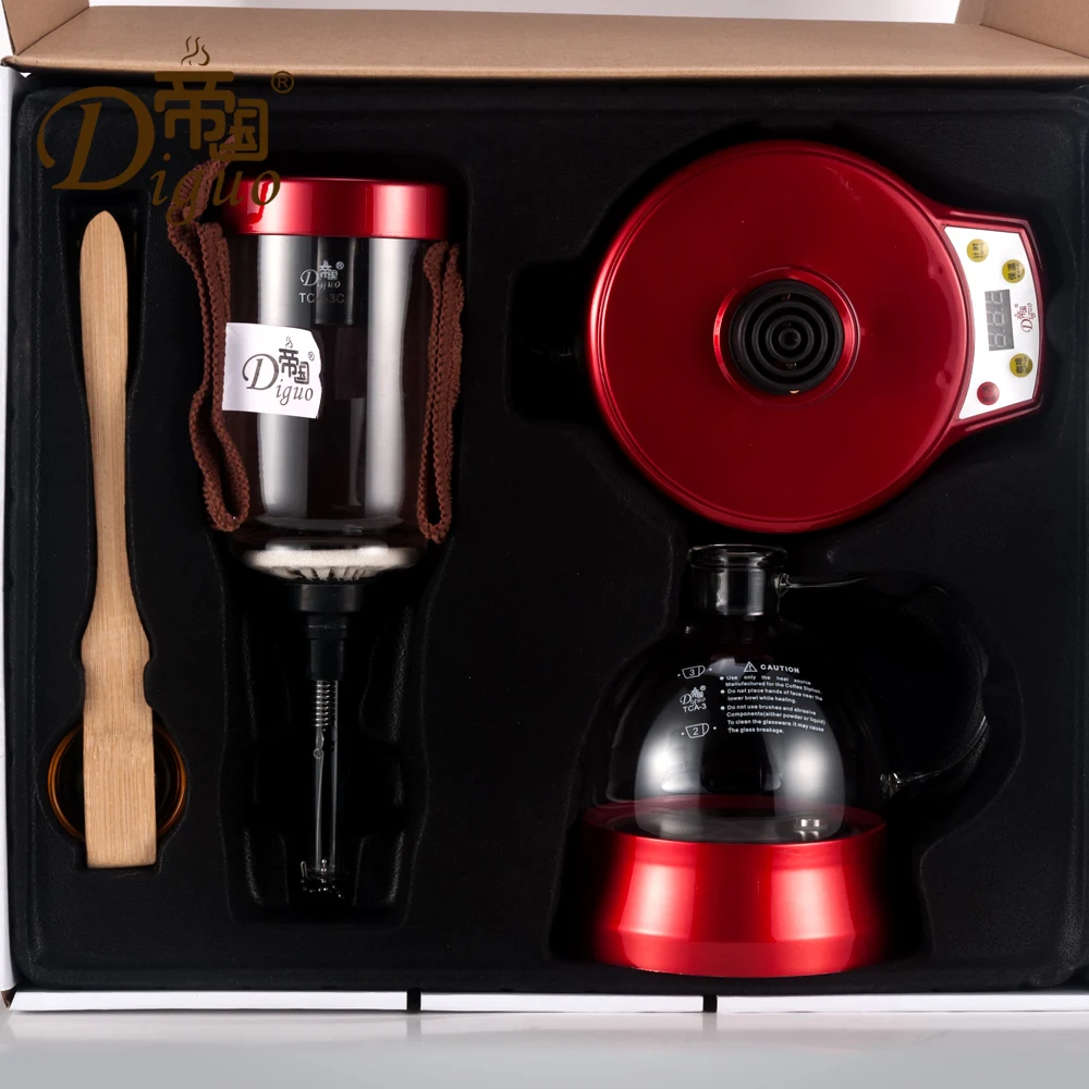 Кофейник сифон для кофе чайник чая вакуумная Кофеварка стеклянный тип машина