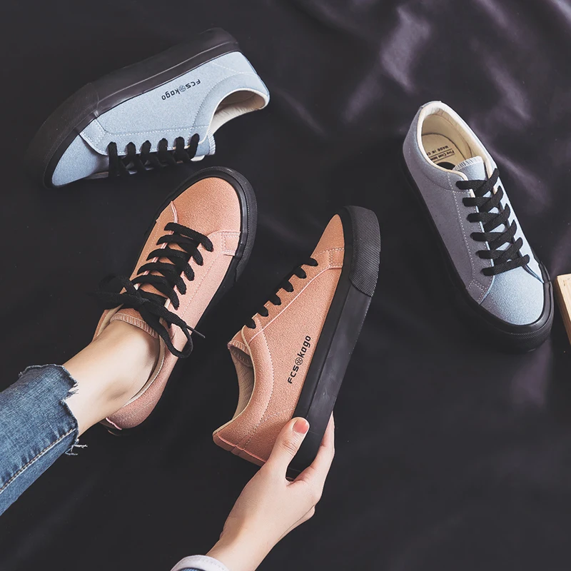 

Woman's Fashion Spring Fashion Flat Sneakers Female Color Flats Shoes Casual Low-top Platform Sneakers Women Shoes Color B3-86