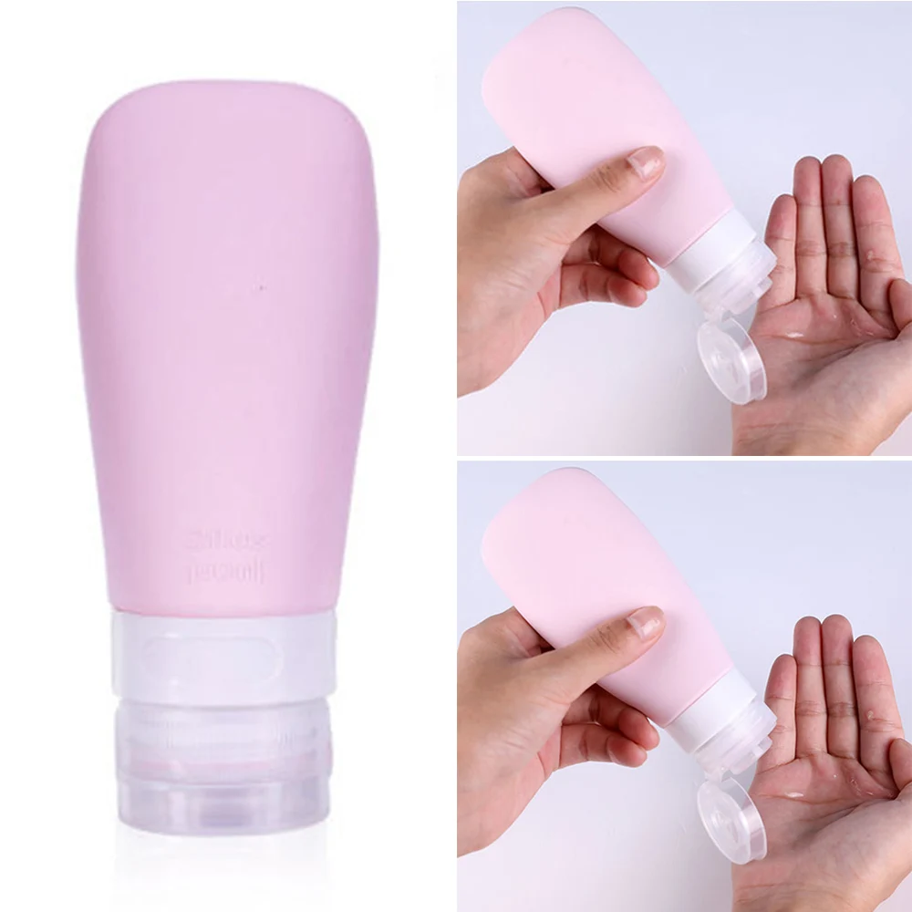 38/60/90ml Soft Silicone Lotion Refillable Bottle Travel Hand Sanitizer Shampoo Cream Bottling Empty Squeeze Cosmetic Container | Красота и