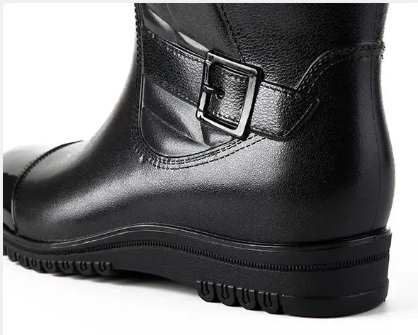 Сапоги Aleafalling мужские водонепроницаемые Классическая Кожаная обувь до середины