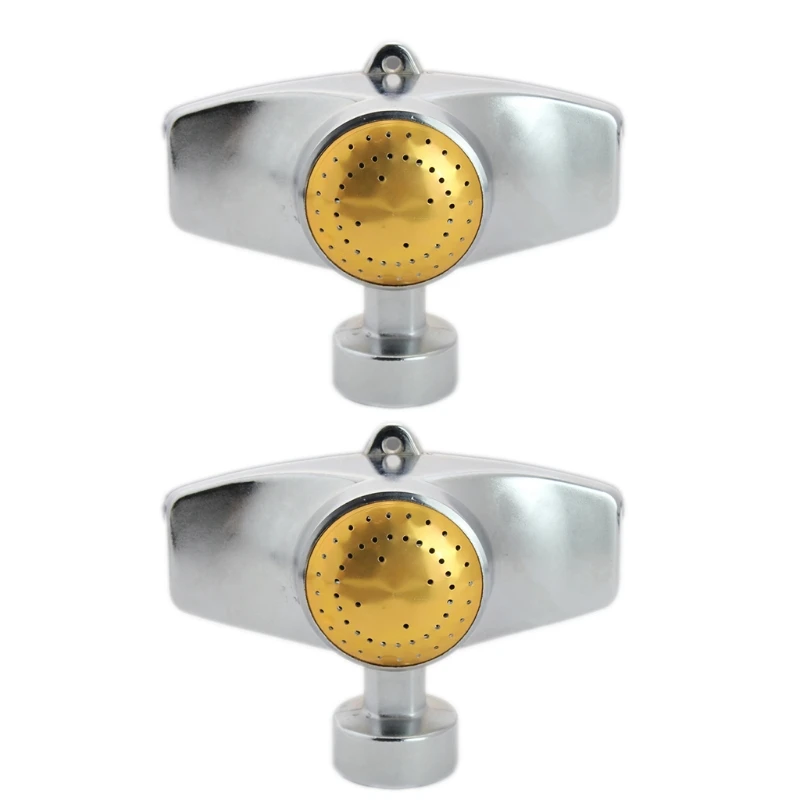 

2pcs Metal Spot Sprinkler 360 Degree Square Circle Pattern Sprinkler with Gentle Water Flow Hose Sprinklers Coverage Area