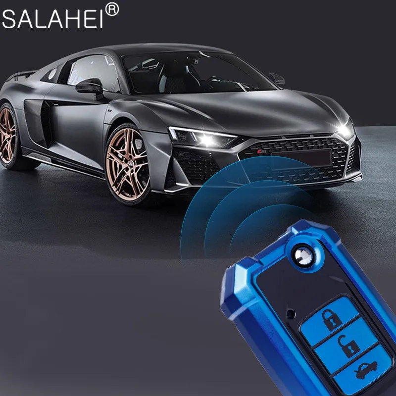 

3 Button Soft TPU Car Key Pocket Full Cover Case For Honda Civic CR-V HR-V Accord Jade Crider Odyssey 2015-2018 Auto Accessories