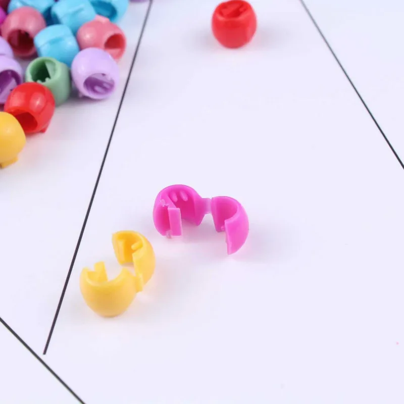 80 шт. мини заколки для волос женщин девочек милые карамельные цвета пластиковые